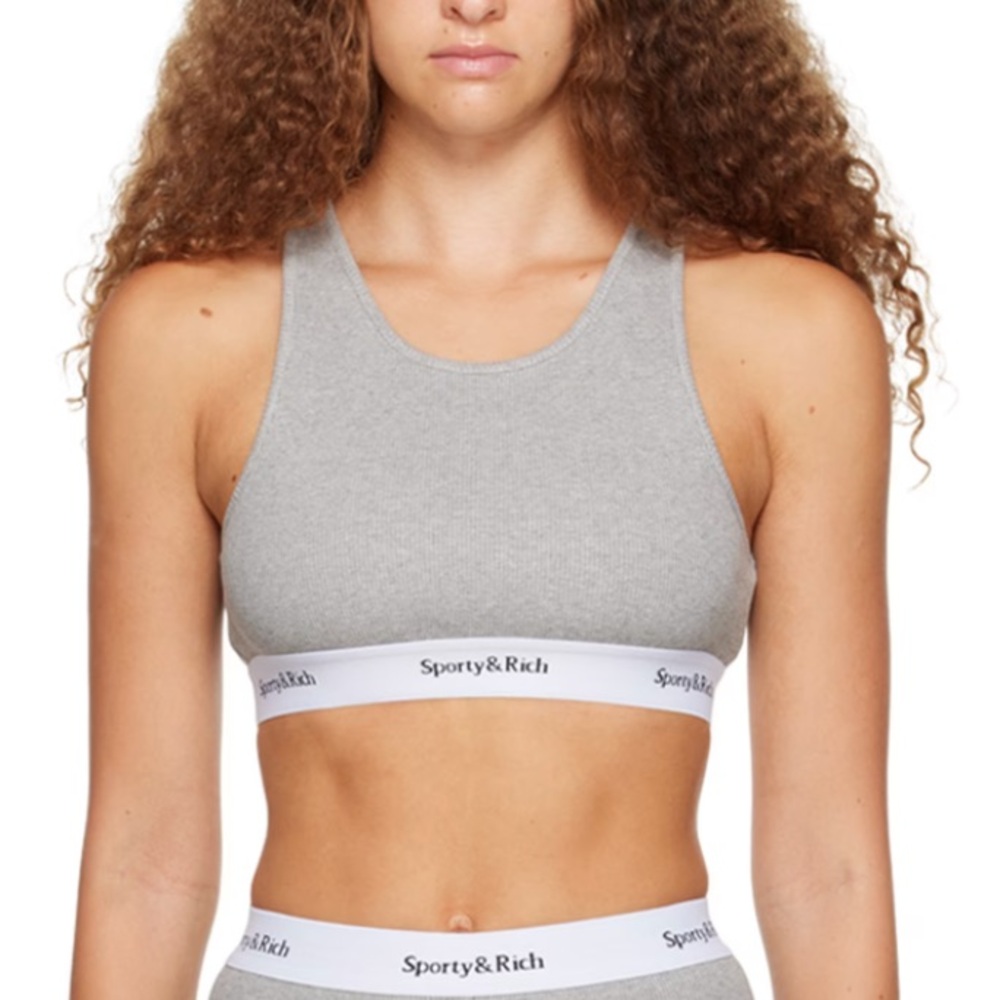 Sporty & Rich black bra top